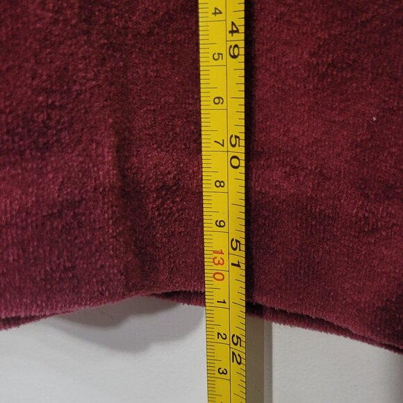 Countess Vintage Burgundy House Robe Pockets Zipper Sleepwear Grandma Size Small - Picture 8 of 10